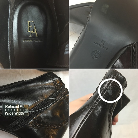 NWT [Etienne Aigner] Square Toe Booties - Picture 8 of 8
